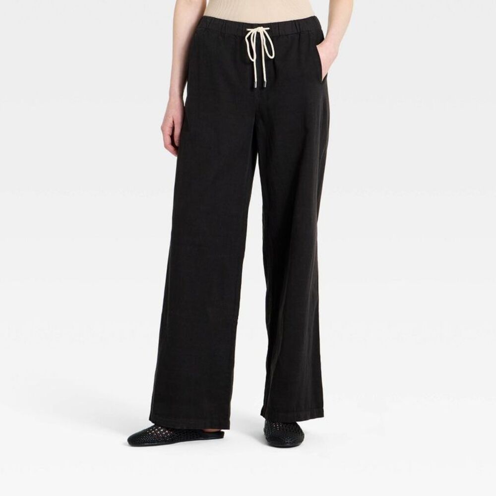 Women's High-Rise Pull-On Pants - Universal Thread Black XS